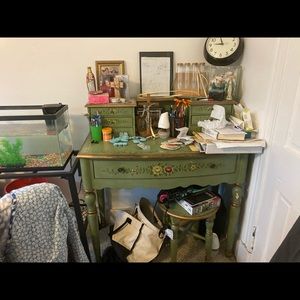 Peter Andrews writing desk, built in drawers